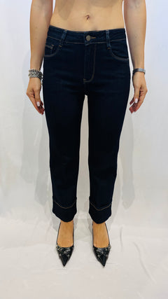 JEANS MIDNIGHT CON RISVOLTO