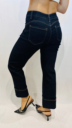 JEANS MIDNIGHT CON RISVOLTO