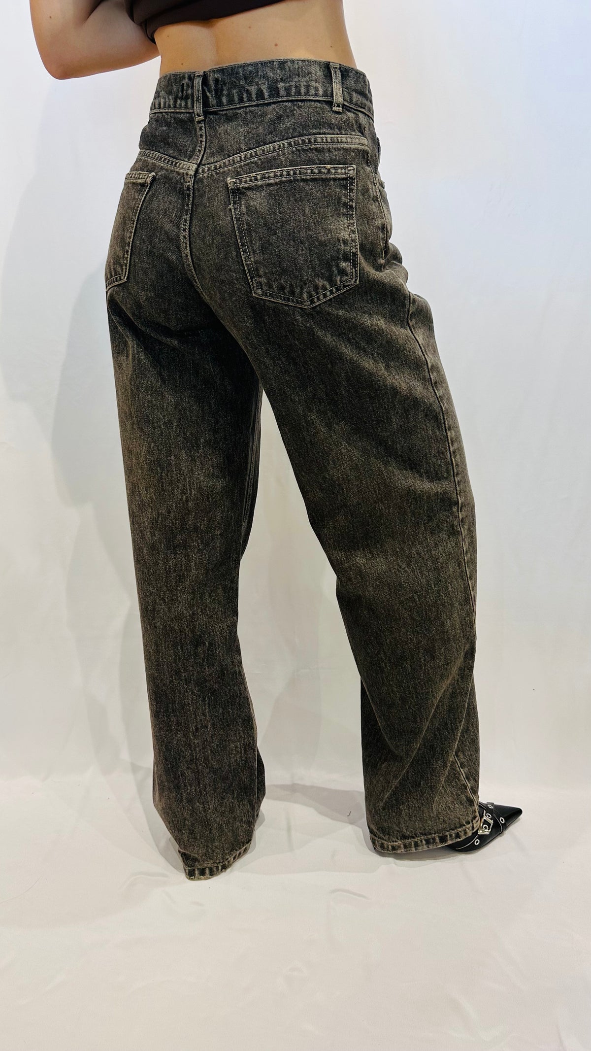 JEANS ANTRACITE EFFETTO VINTAGE