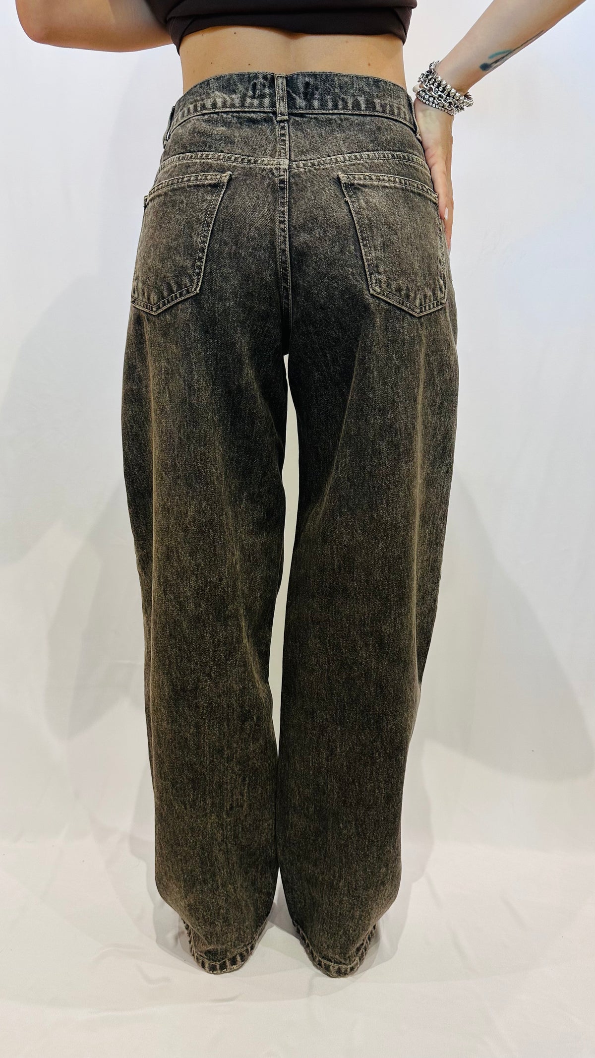 JEANS ANTRACITE EFFETTO VINTAGE