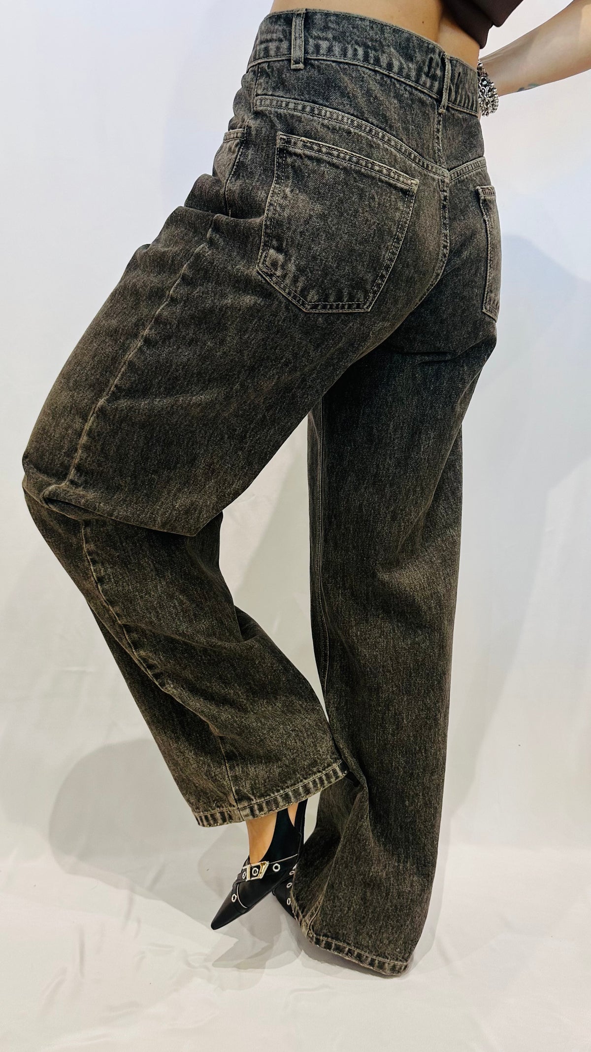 JEANS ANTRACITE EFFETTO VINTAGE