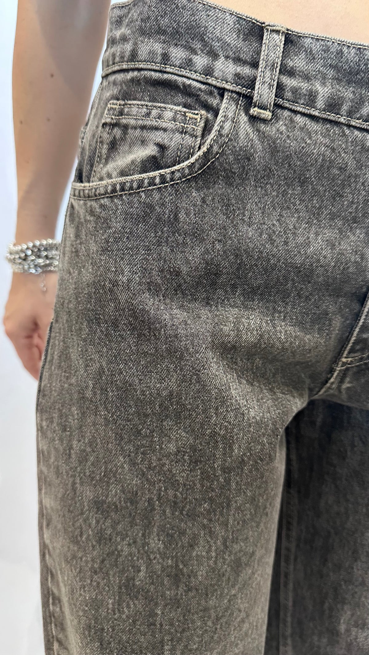JEANS ANTRACITE EFFETTO VINTAGE