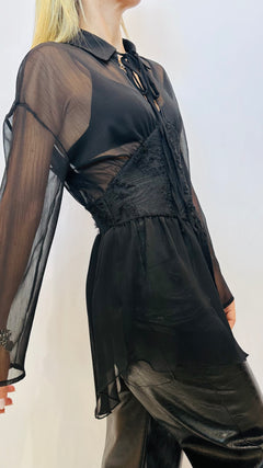 BLUSA CORSET NERA