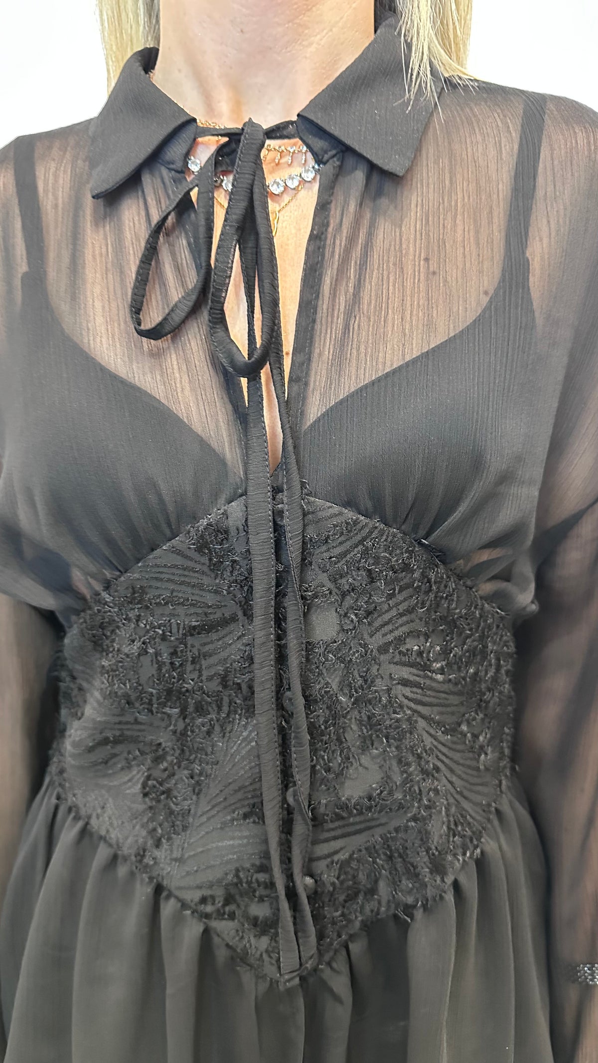 BLUSA CORSET NERA