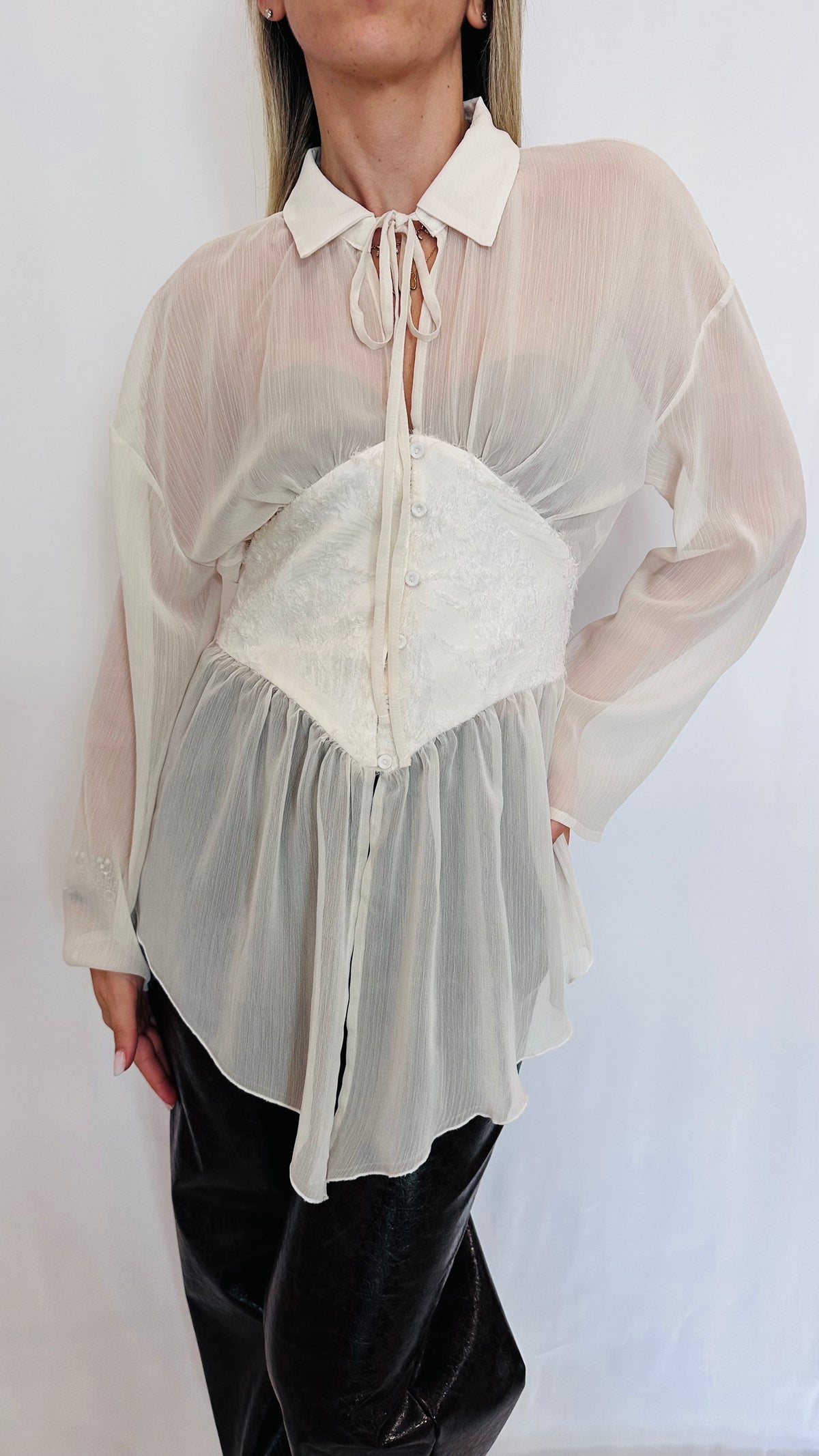BLUSA CORSET AVORIO
