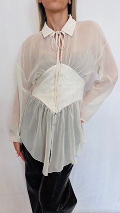BLUSA CORSET AVORIO