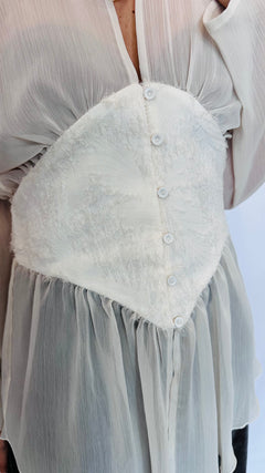 BLUSA CORSET AVORIO