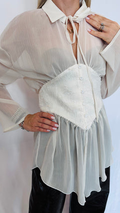 BLUSA CORSET AVORIO
