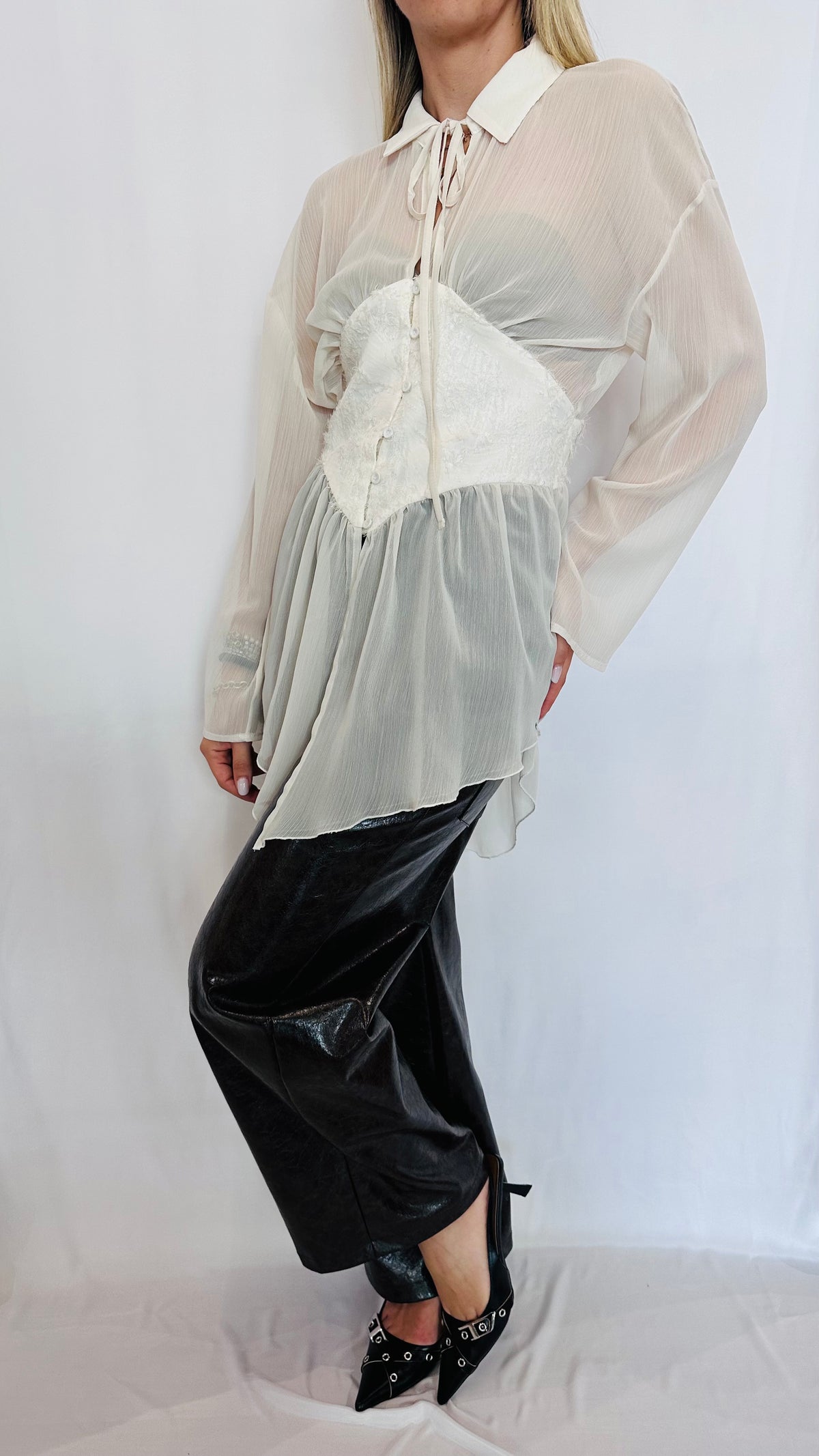 BLUSA CORSET AVORIO