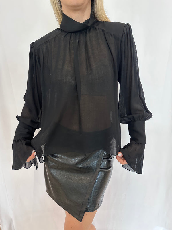 BLUSA VELVET NOIR