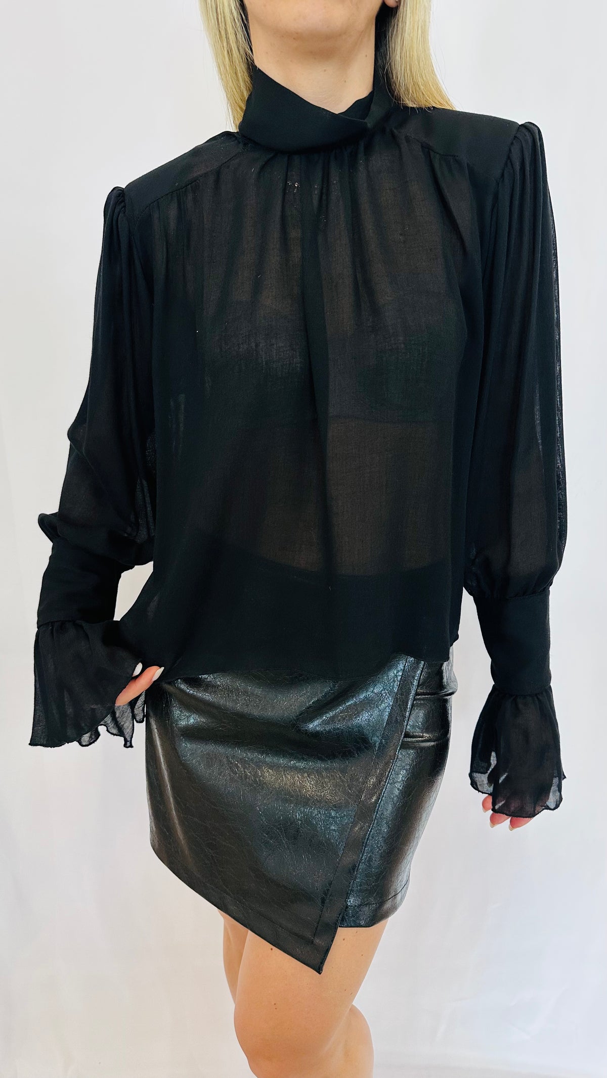 BLUSA VELVET NOIR