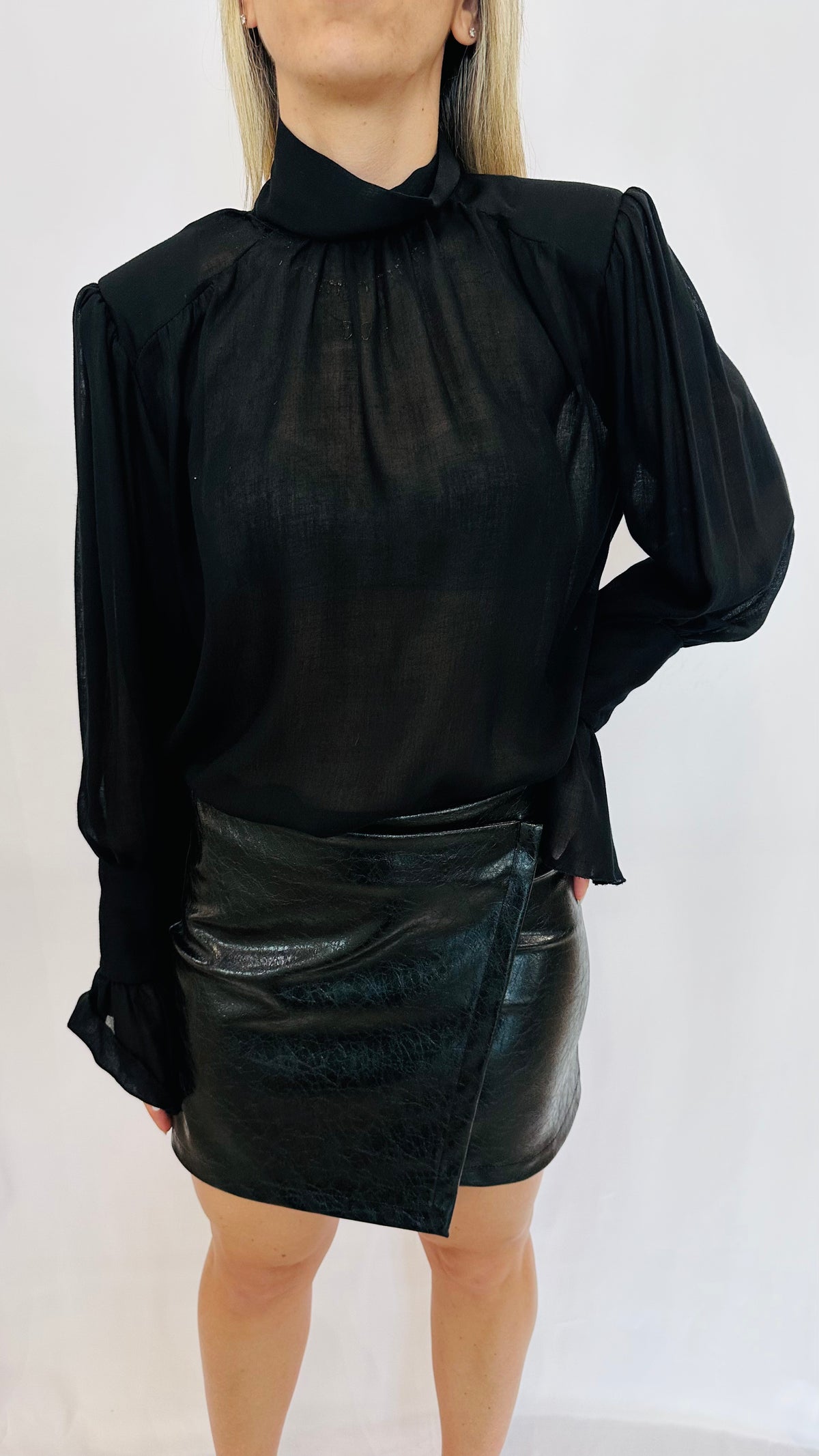 BLUSA VELVET NOIR