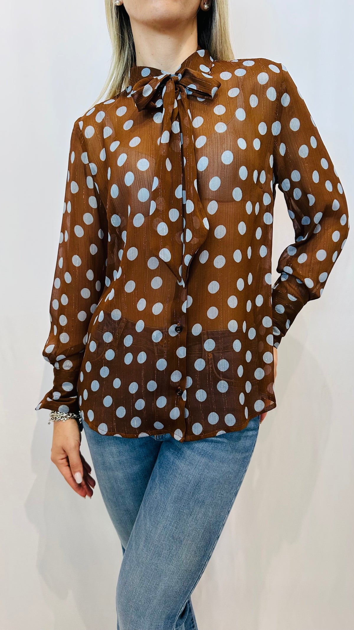 CAMICIA LORY POIS MARRONE