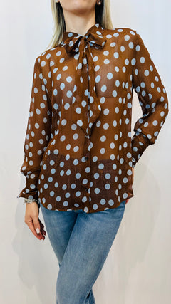 CAMICIA LORY POIS MARRONE
