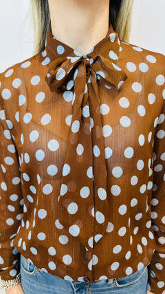 CAMICIA LORY POIS MARRONE