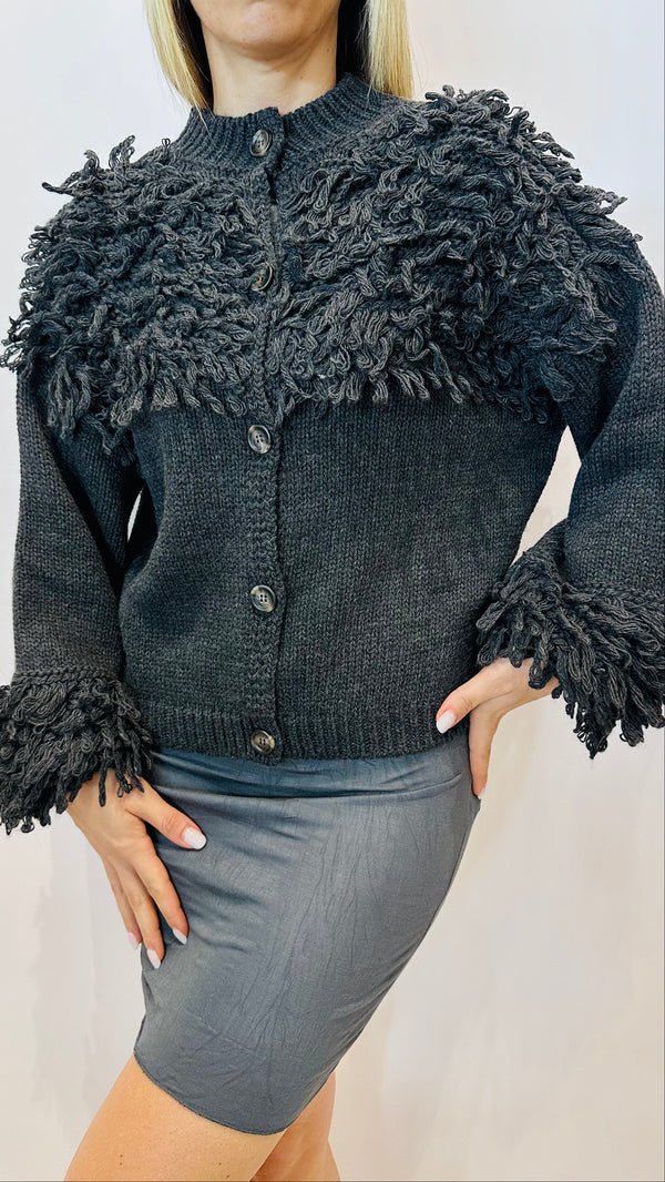 CARDIGAN FRINGE CHIC