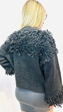 CARDIGAN FRINGE CHIC