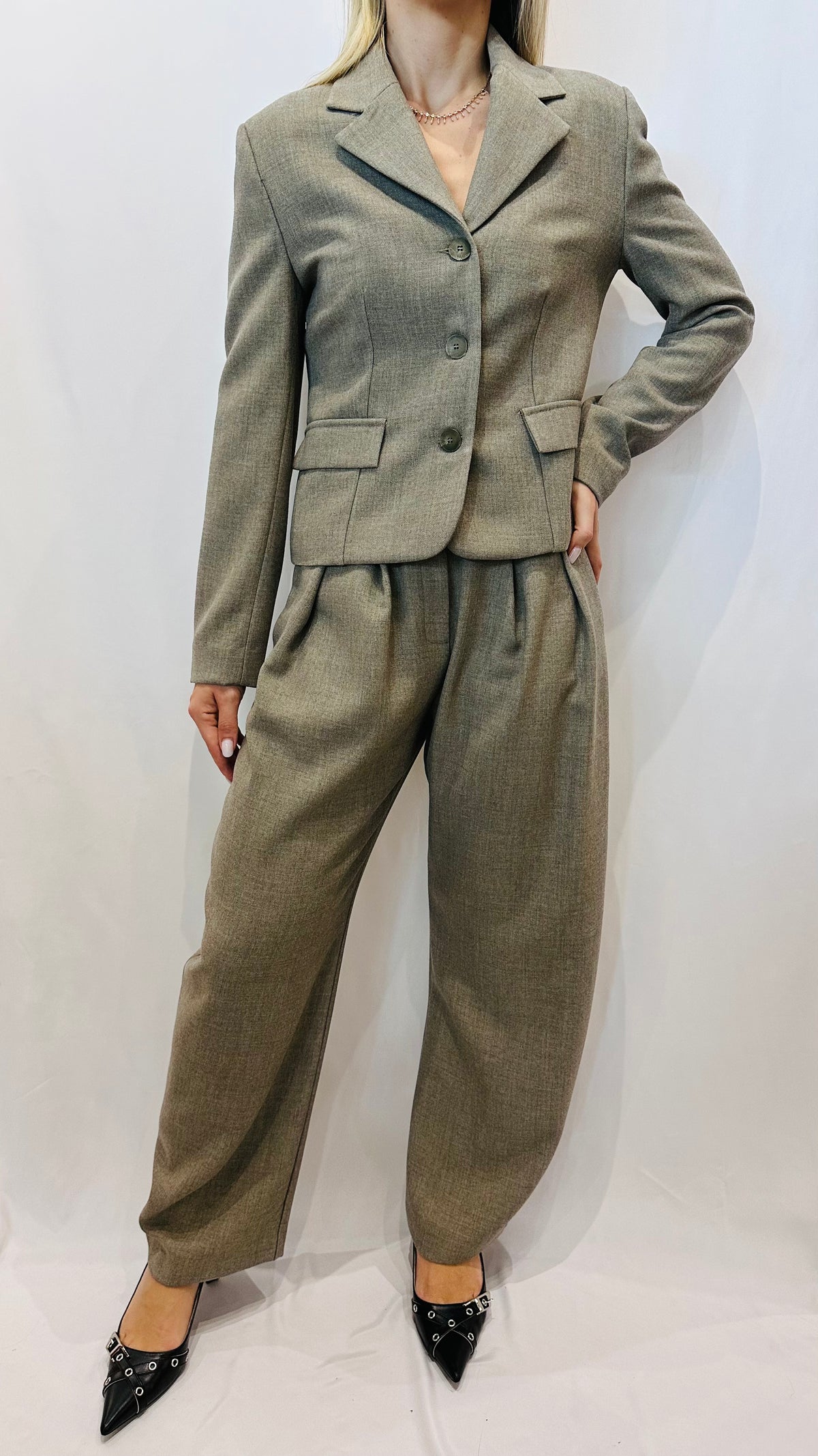 PANTALONE SARTORIALE GRIGIO TORTORA