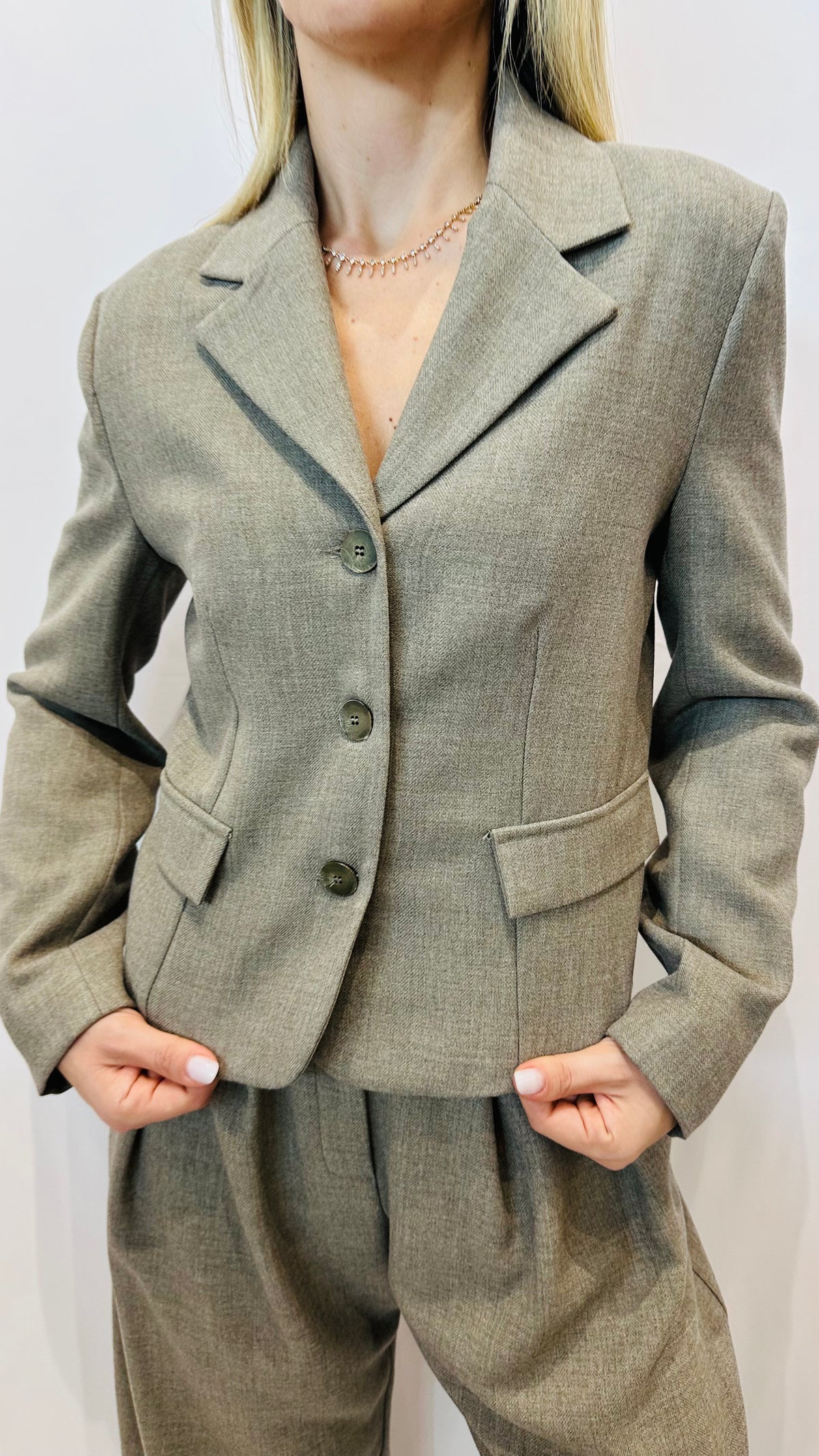 BLAZER SARTORIALE GRIGIO TORTORA