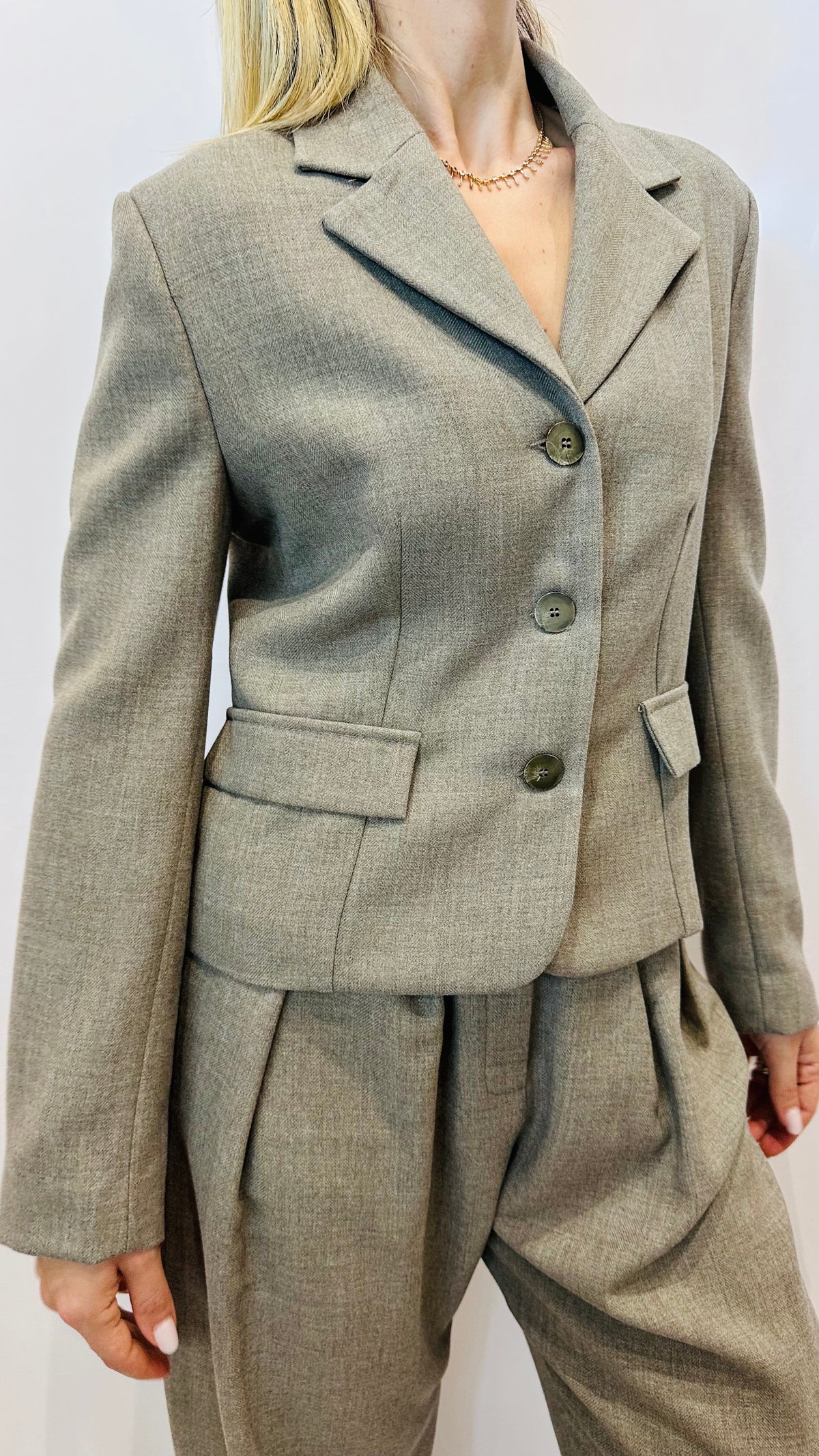 BLAZER SARTORIALE GRIGIO TORTORA