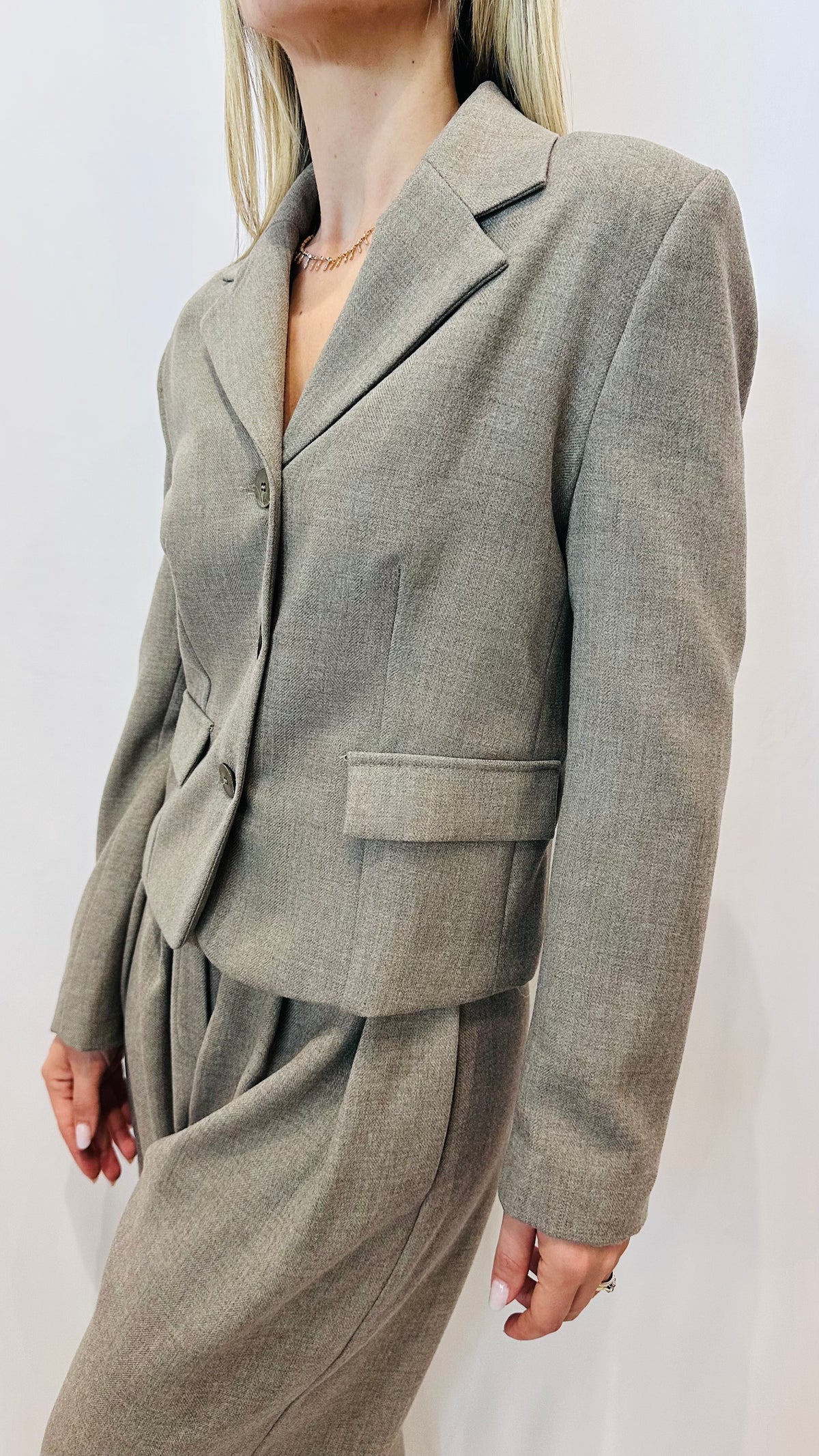 BLAZER SARTORIALE GRIGIO TORTORA