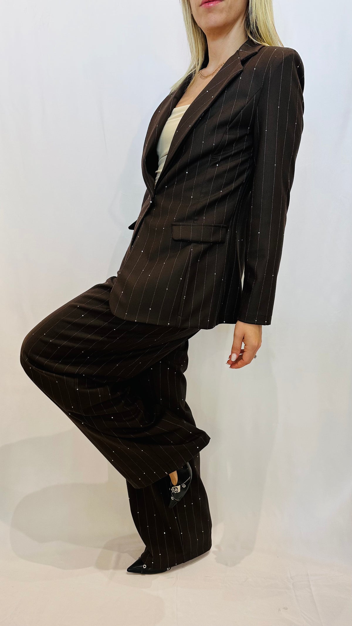 PANTALONE GESSATO LUMIÈR