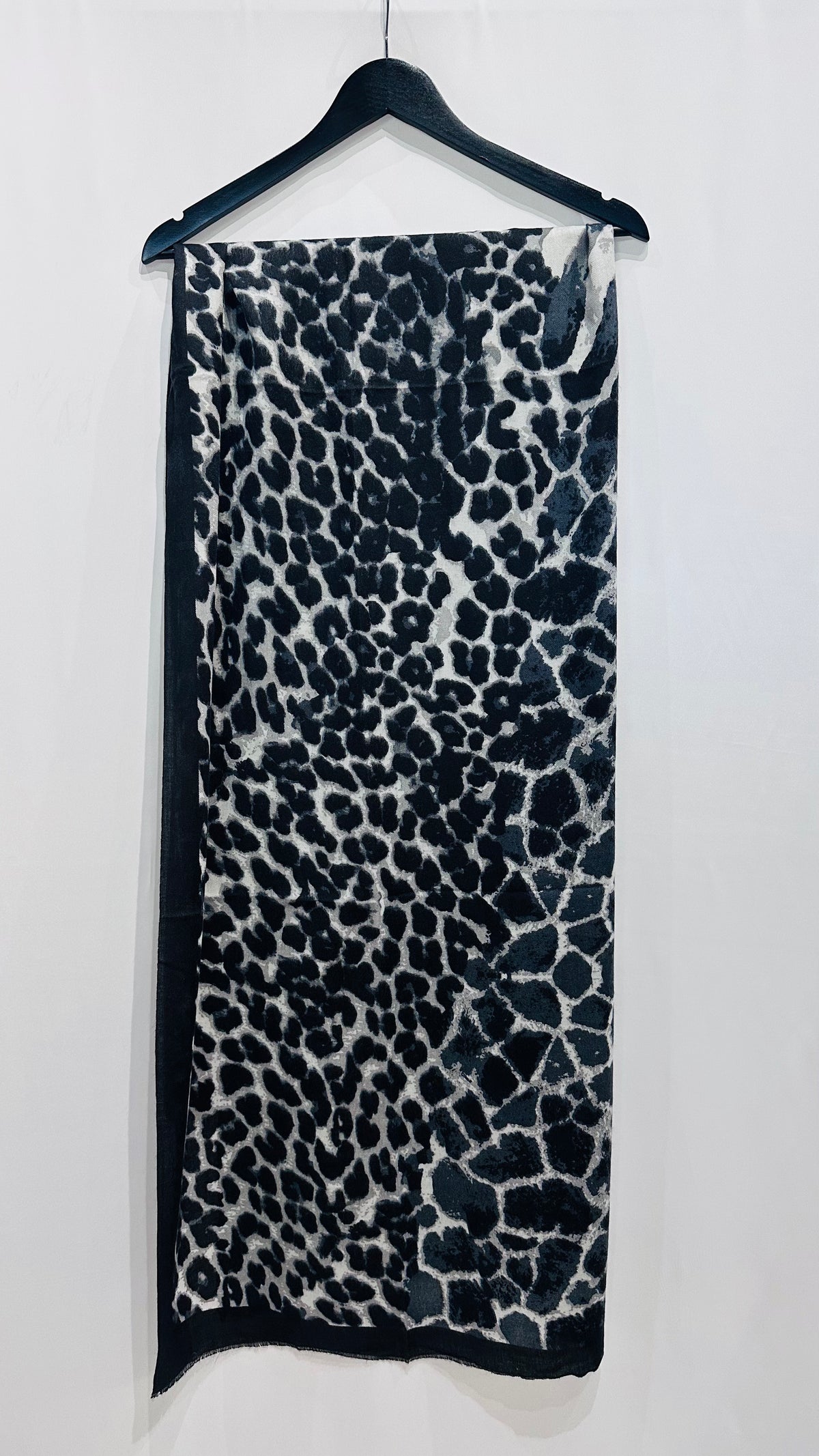 SCIARPA ANIMALIER NERA