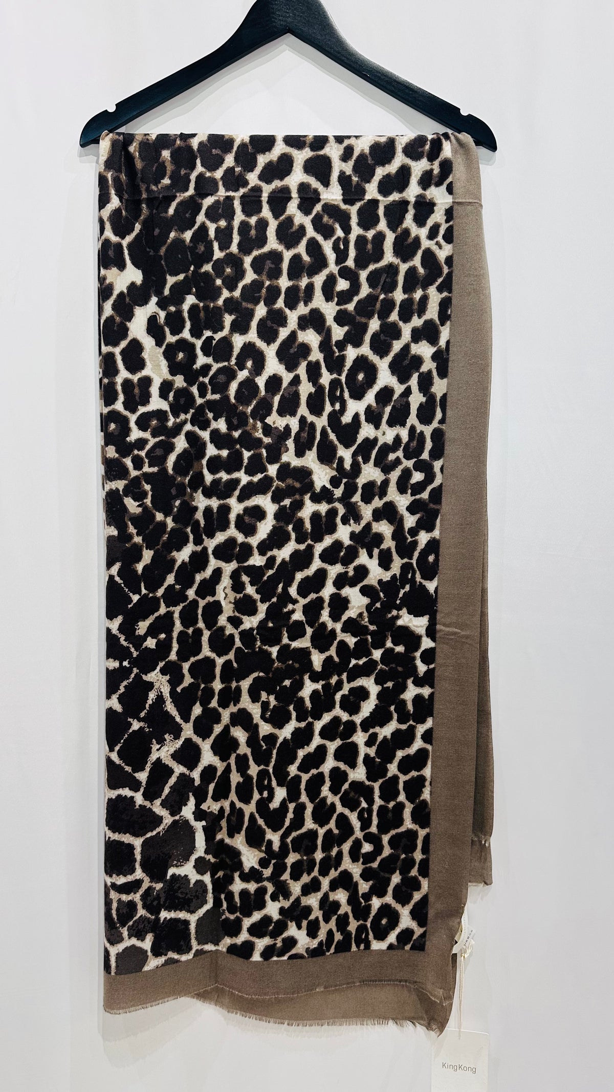 SCIARPA ANIMALIER MARRONE