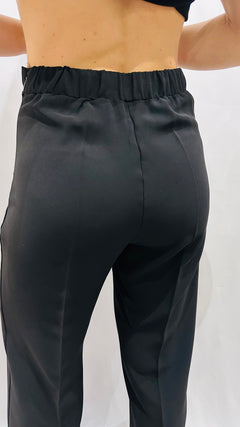 PANTALONE WIDE NERO