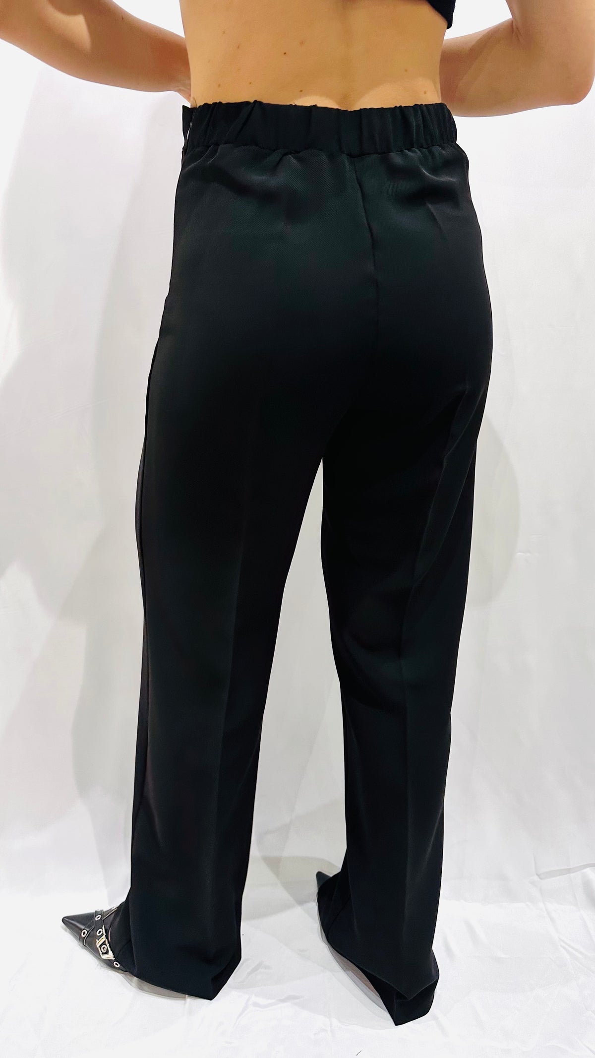 PANTALONE WIDE NERO